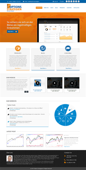 Wordpress Design by OM for Oliver Stock WebDesign | Design: #2455121