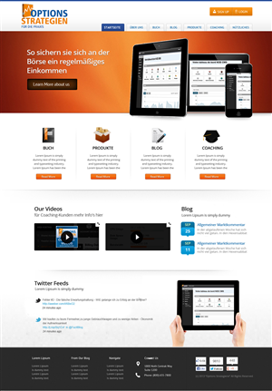 Wordpress Design by OM for Oliver Stock WebDesign | Design: #2455125