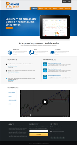 Wordpress Design by OM for Oliver Stock WebDesign | Design: #2455148