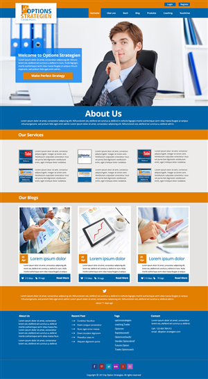 Wordpress Design by OM for Oliver Stock WebDesign | Design: #2456146