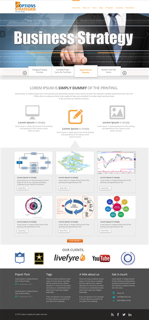 Wordpress Design by OM for Oliver Stock WebDesign | Design: #2456151