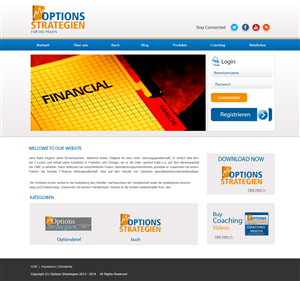 Diseño Wordpress por Creative X Designs para Oliver Stock WebDesign | Diseño: #2446009