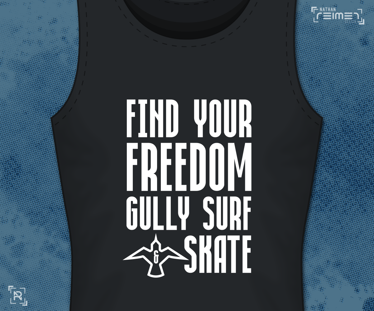 T-shirt Design by nreimer for Gully Surf Corp. | Design #15281635