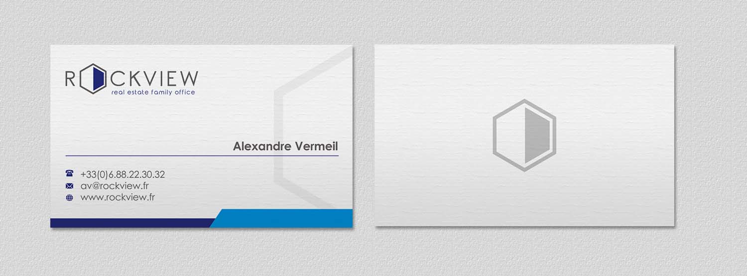 Business Card Design by INDIAN_Ashok for ROCKVIEW | Design #12492248