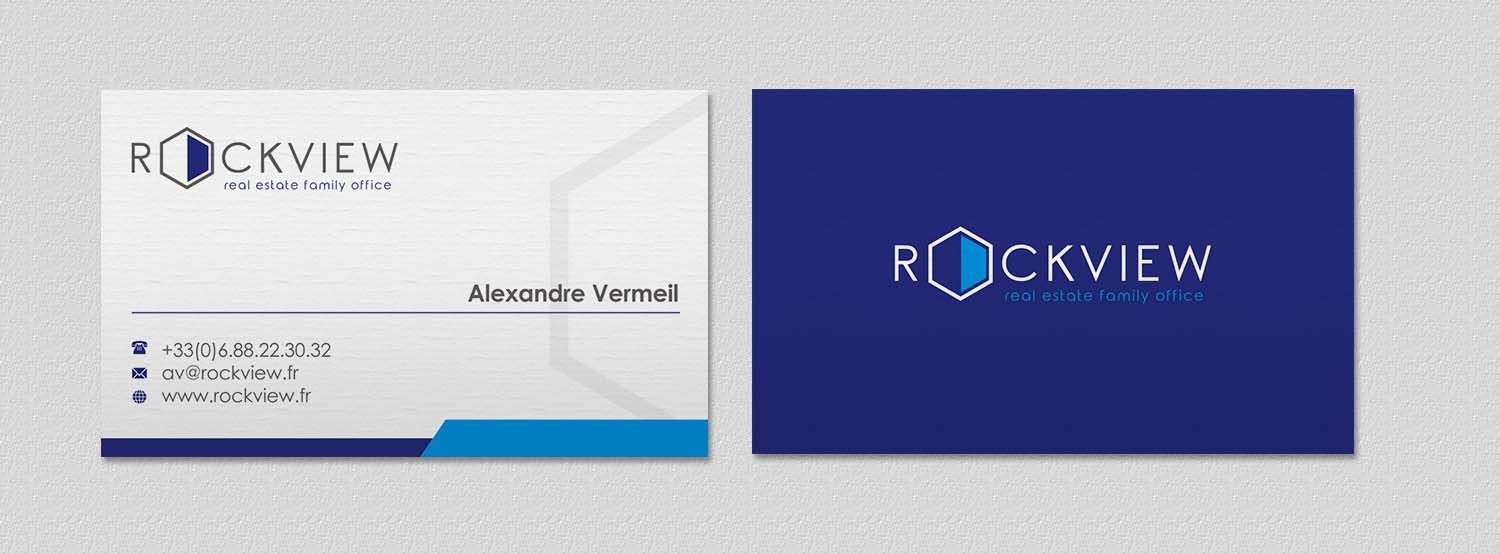 Business Card Design by INDIAN_Ashok for ROCKVIEW | Design #12492256