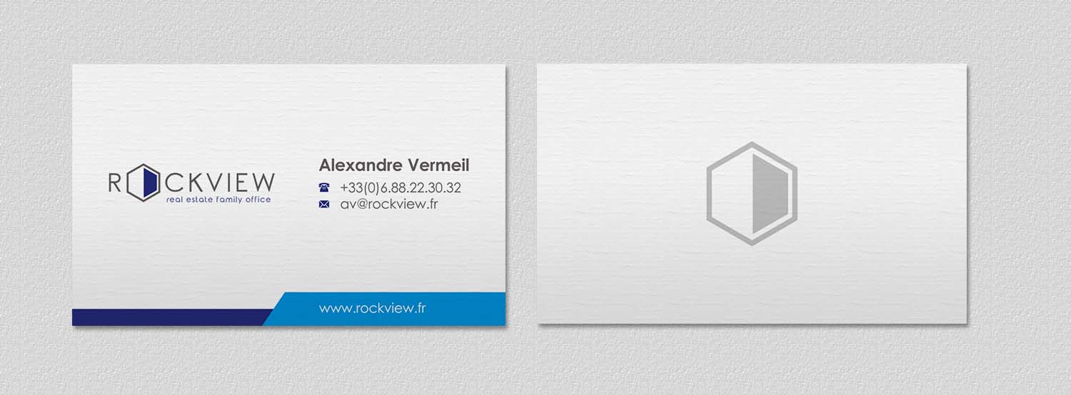 Business Card Design by INDIAN_Ashok for ROCKVIEW | Design #12492259