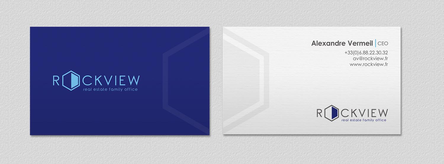 Business Card Design by INDIAN_Ashok for ROCKVIEW | Design #12503497