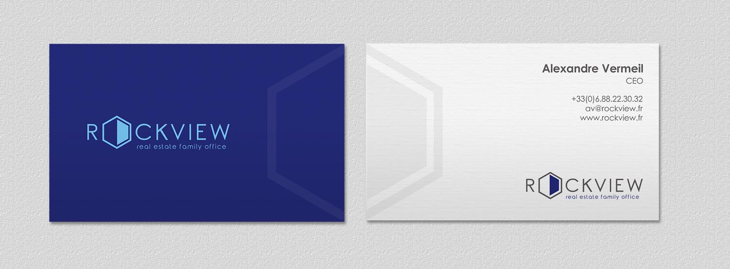 Business Card Design by INDIAN_Ashok for ROCKVIEW | Design #12503501