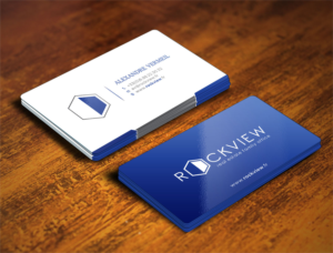 Business Card Design by Verified artistry (Design garden) for ROCKVIEW | Design: #12513044
