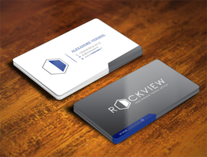 Business Card Design by Verified artistry (Design garden) for ROCKVIEW | Design: #12513045