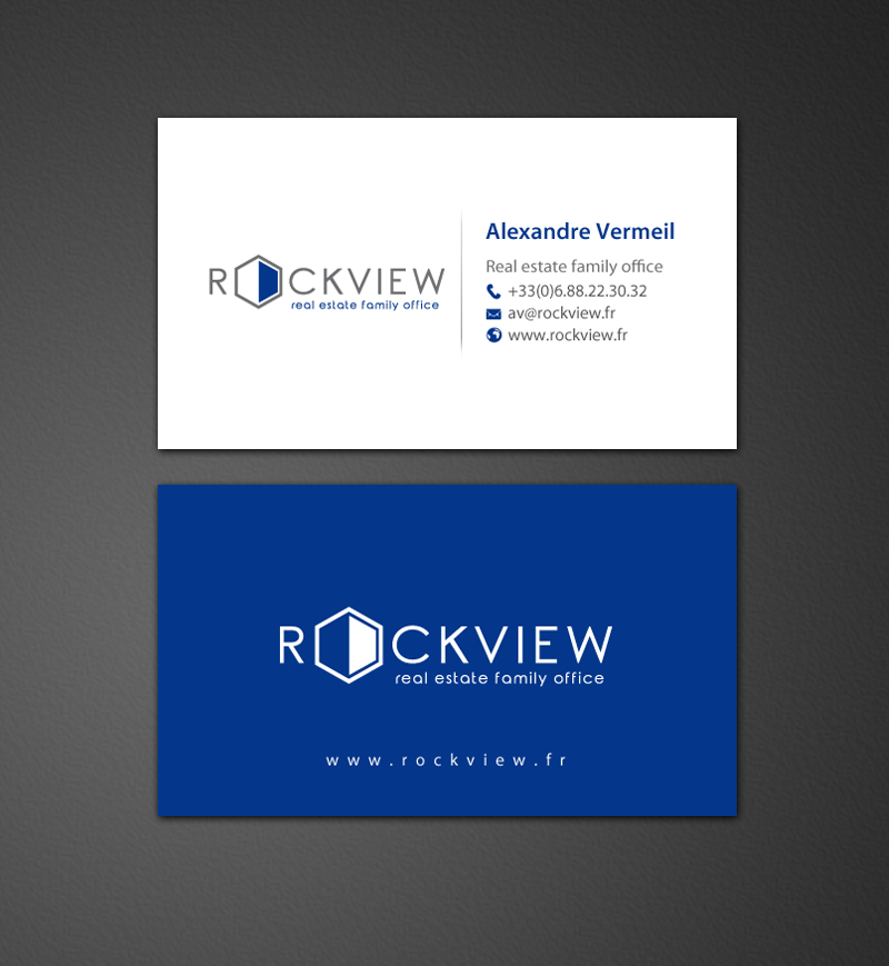 Diseño de Tarjeta de Presentación por chandrayaan.creative para ROCKVIEW | Diseño #12495604