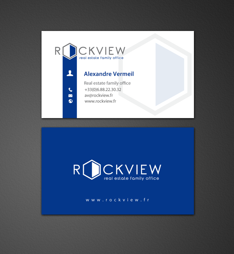 Diseño de Tarjeta de Presentación por chandrayaan.creative para ROCKVIEW | Diseño #12495608