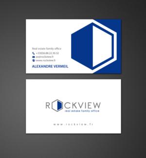 Diseño de Tarjeta de Presentación por chandrayaan.creative para ROCKVIEW | Diseño: #12495618