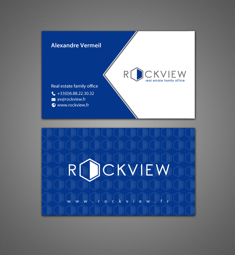 Diseño de Tarjeta de Presentación por chandrayaan.creative para ROCKVIEW | Diseño #12495633