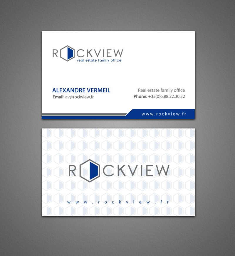 Diseño de Tarjeta de Presentación por chandrayaan.creative para ROCKVIEW | Diseño #12495634