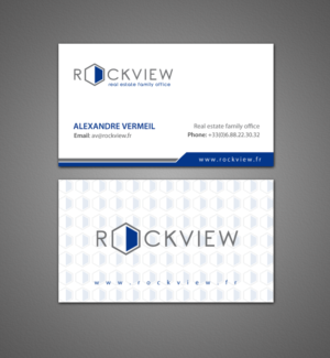 Diseño de Tarjeta de Presentación por chandrayaan.creative para ROCKVIEW | Diseño: #12495634