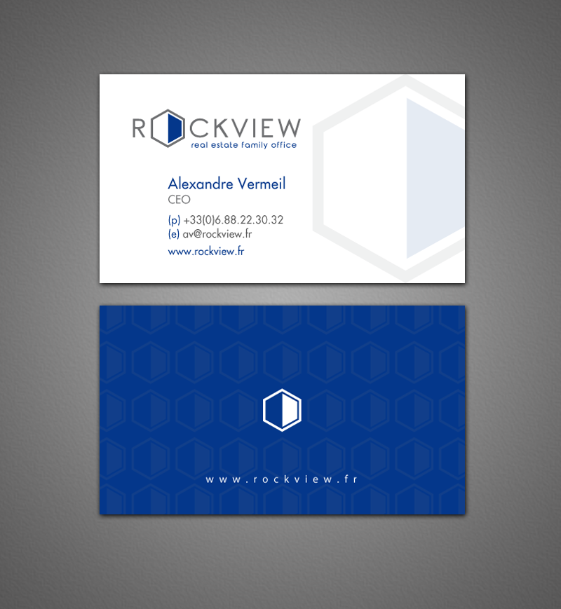 Visitenkarten-Design von chandrayaan.creative für ROCKVIEW | Design #12503292