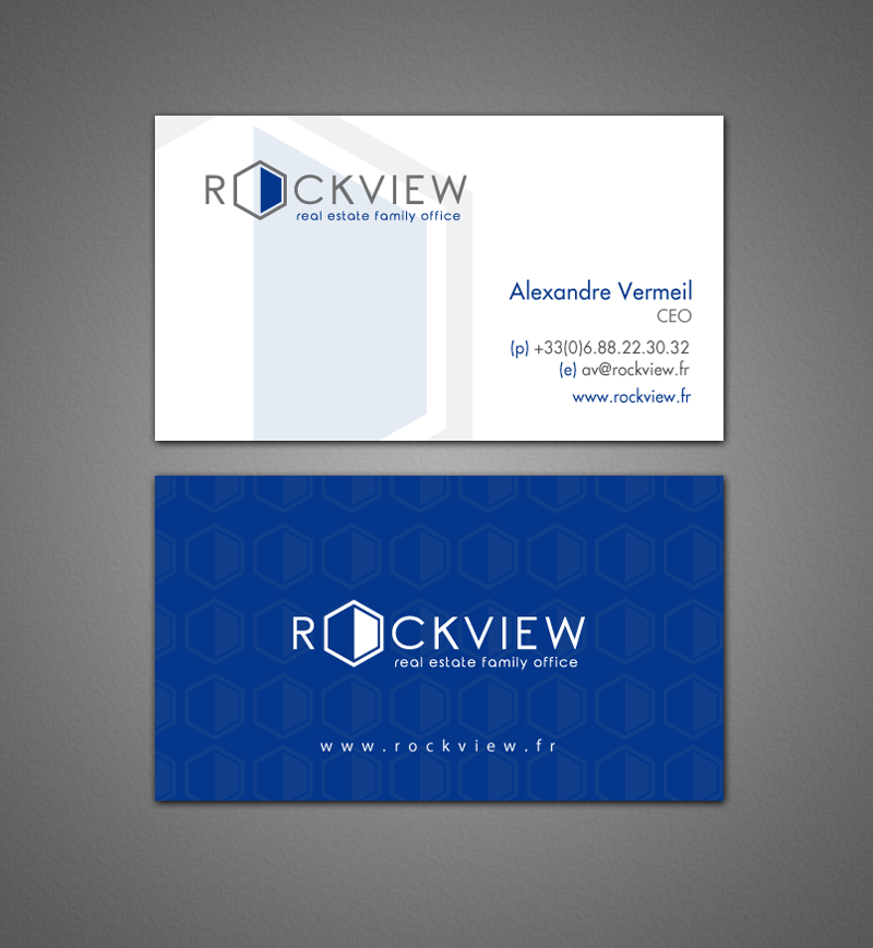 Visitenkarten-Design von chandrayaan.creative für ROCKVIEW | Design #12503346