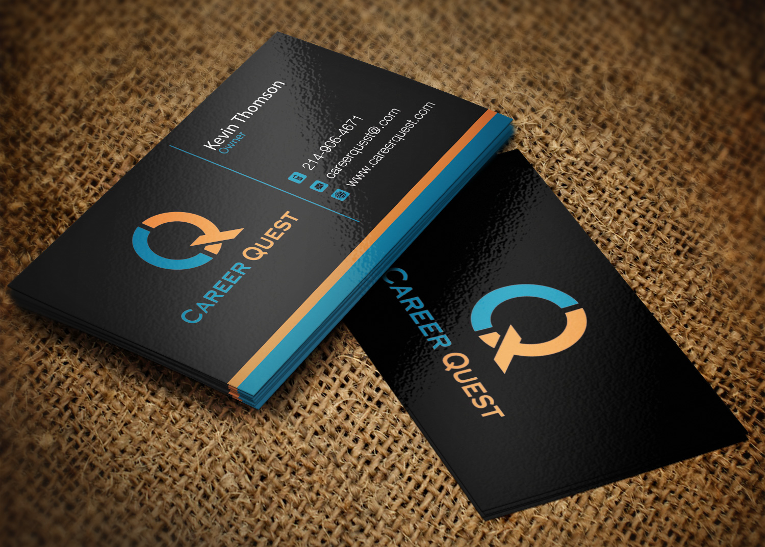 Business Card Design by Pixi Dust for Career Quest | Design #12494320