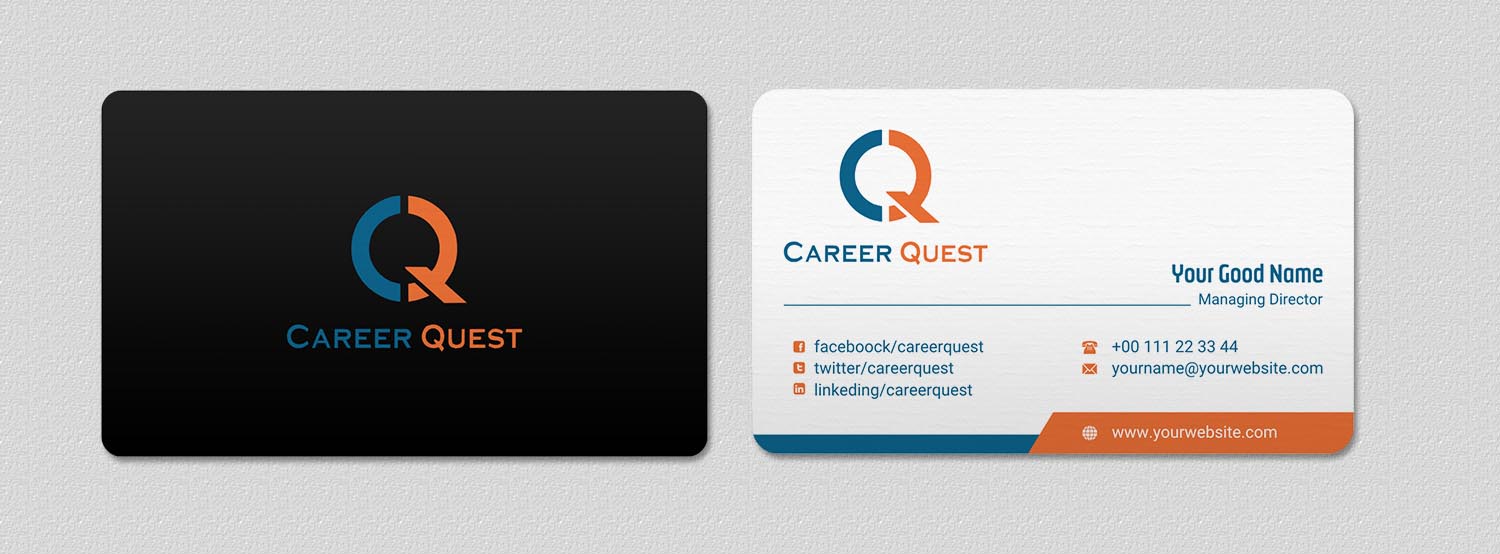 Business Card Design by INDIAN_Ashok for Career Quest | Design #12495764