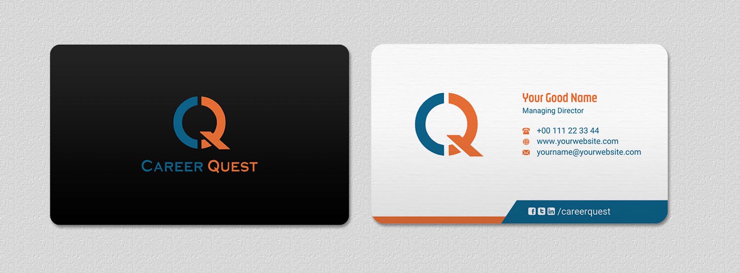 Business Card Design by INDIAN_Ashok for Career Quest | Design #12495769