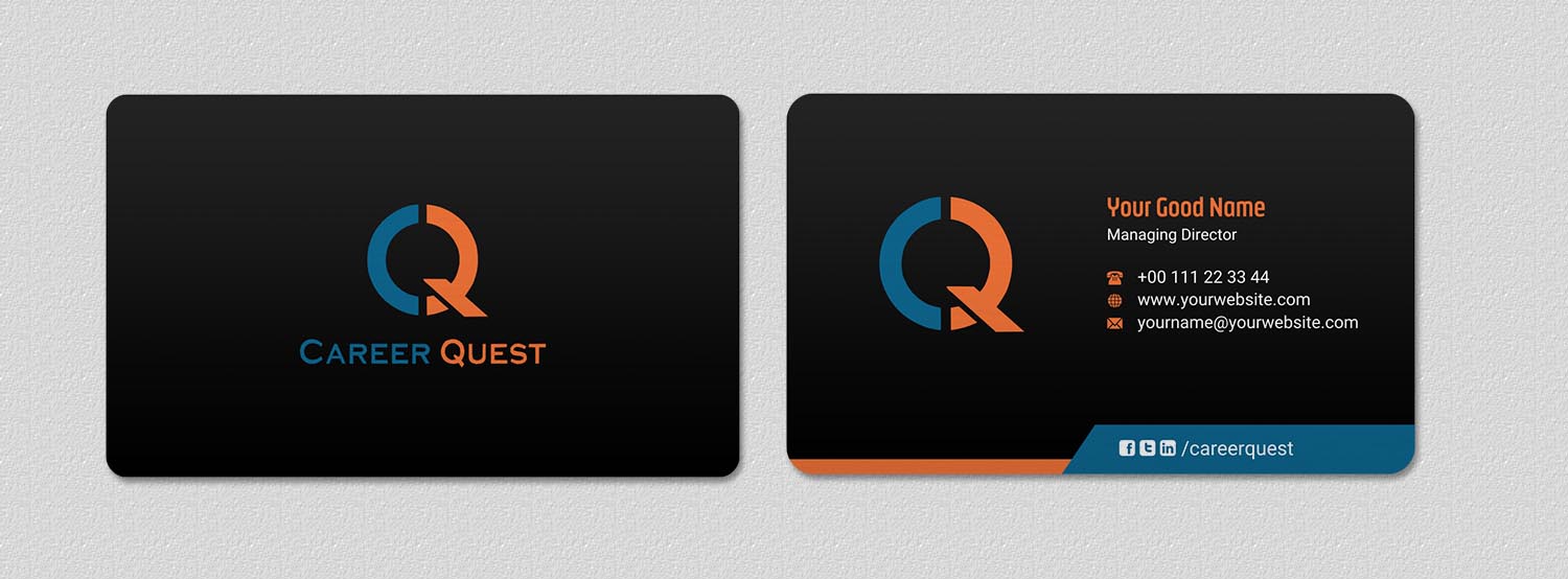 Business Card Design by INDIAN_Ashok for Career Quest | Design #12495770