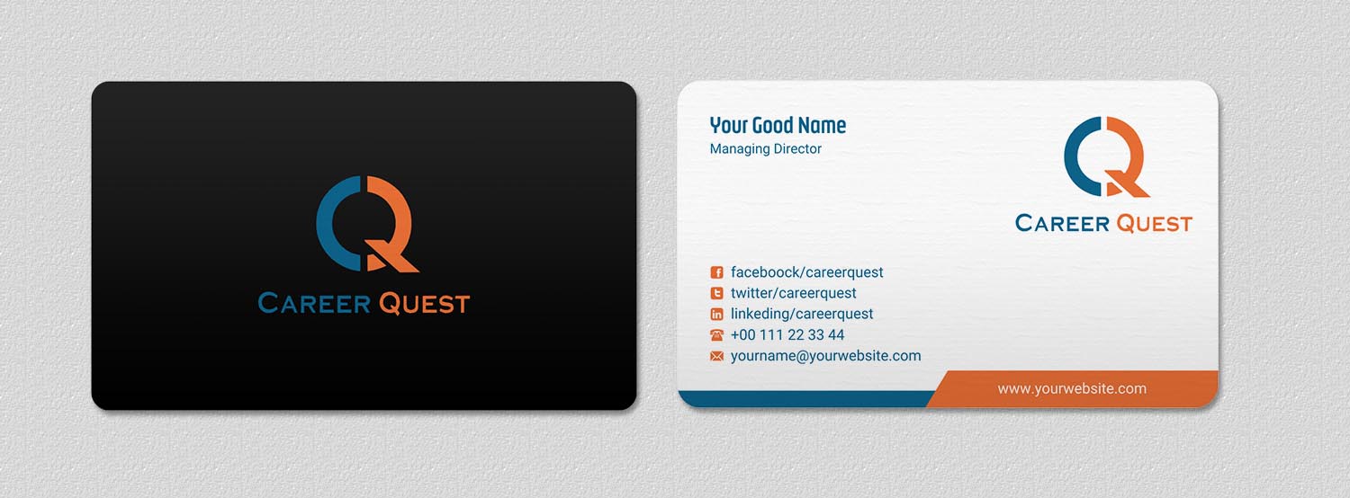 Business Card Design by INDIAN_Ashok for Career Quest | Design #12495772
