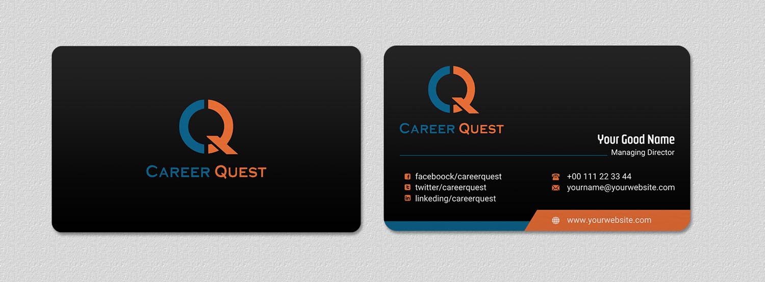 Business Card Design by INDIAN_Ashok for Career Quest | Design #12495774
