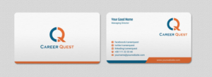 Business Card Design by INDIAN_Ashok for Career Quest | Design: #12495775