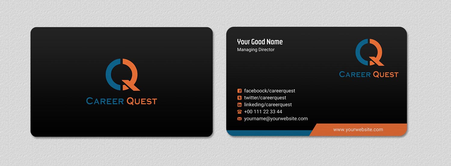 Business Card Design by INDIAN_Ashok for Career Quest | Design #12495777