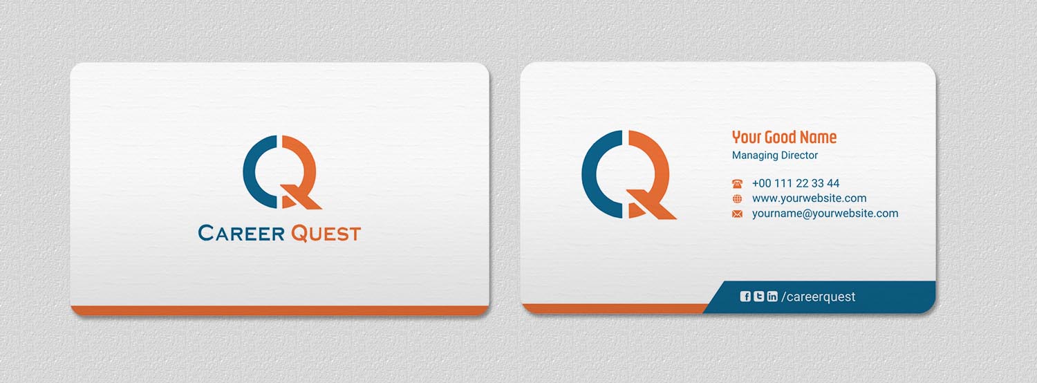 Visitenkarten-Design von INDIAN_Ashok für Career Quest | Design #12495779