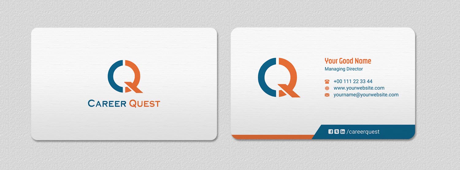 Business Card Design by INDIAN_Ashok for Career Quest | Design #12495788