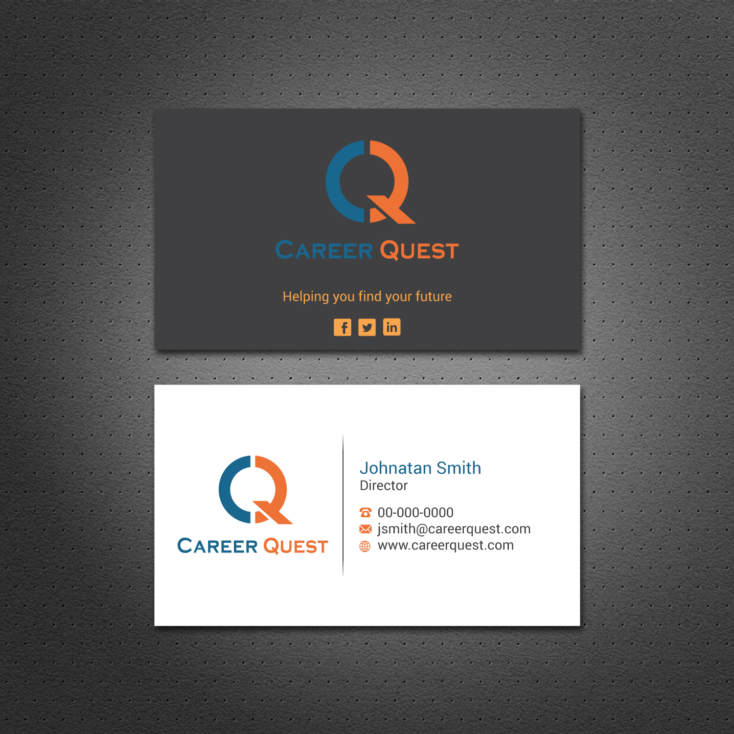 Business Card Design by Dezero for Career Quest | Design #12491848