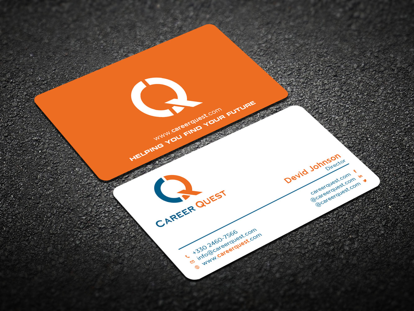 Business Card Design by Verified artistry (Design garden) for Career Quest | Design #12515017