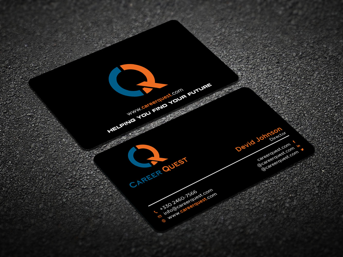 Business Card Design by Verified artistry (Design garden) for Career Quest | Design #12515020