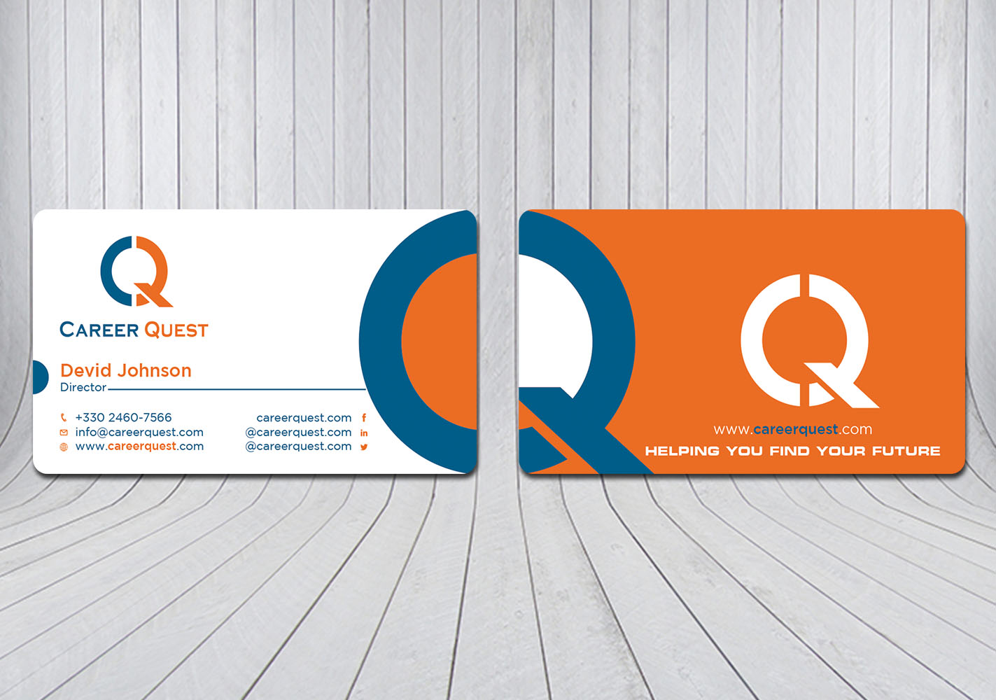 Business Card Design by Verified artistry (Design garden) for Career Quest | Design #12515021