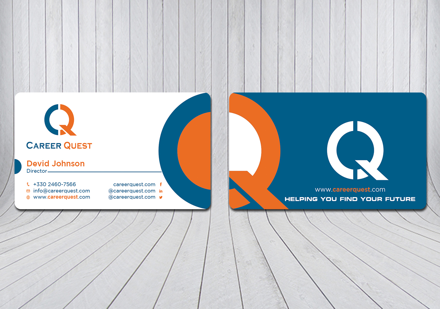 Business Card Design by Verified artistry (Design garden) for Career Quest | Design #12515023
