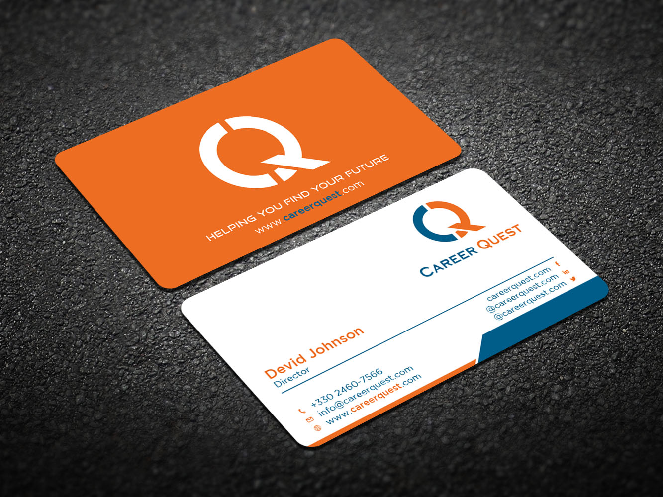 Business Card Design by Verified artistry (Design garden) for Career Quest | Design #12515034