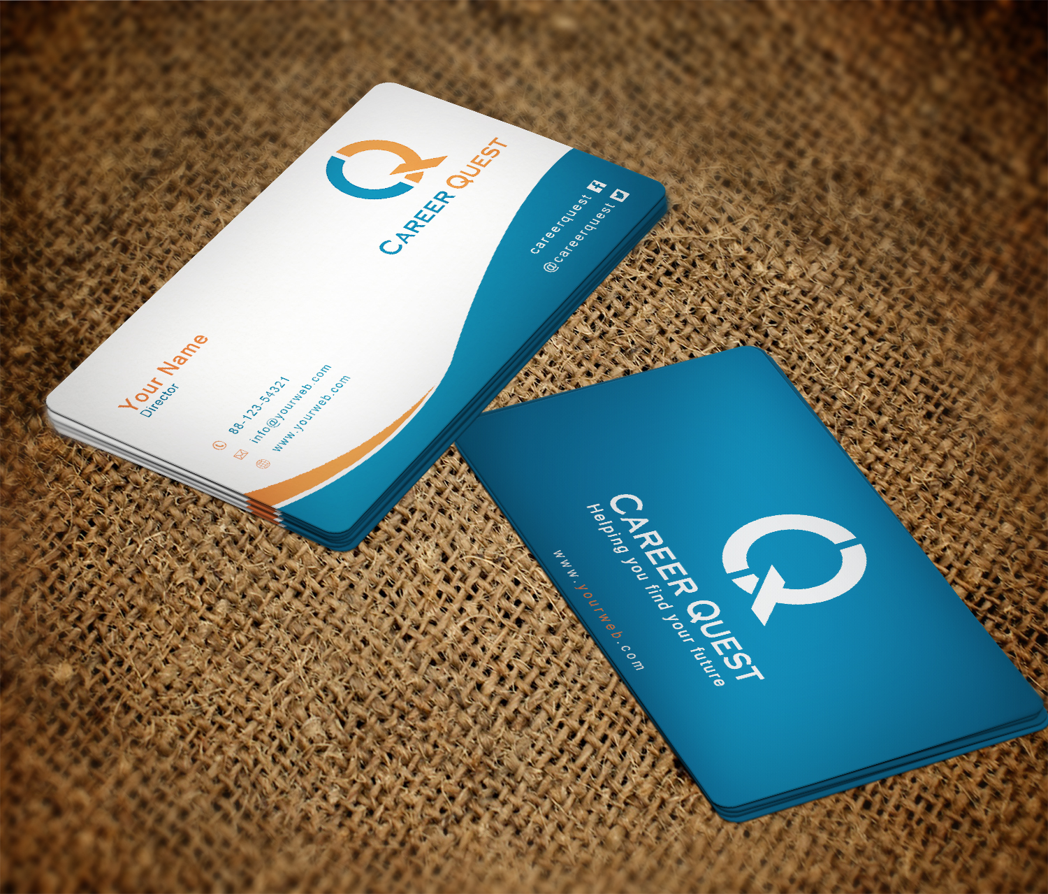 Business Card Design by EWS Webs for Career Quest | Design #12497013