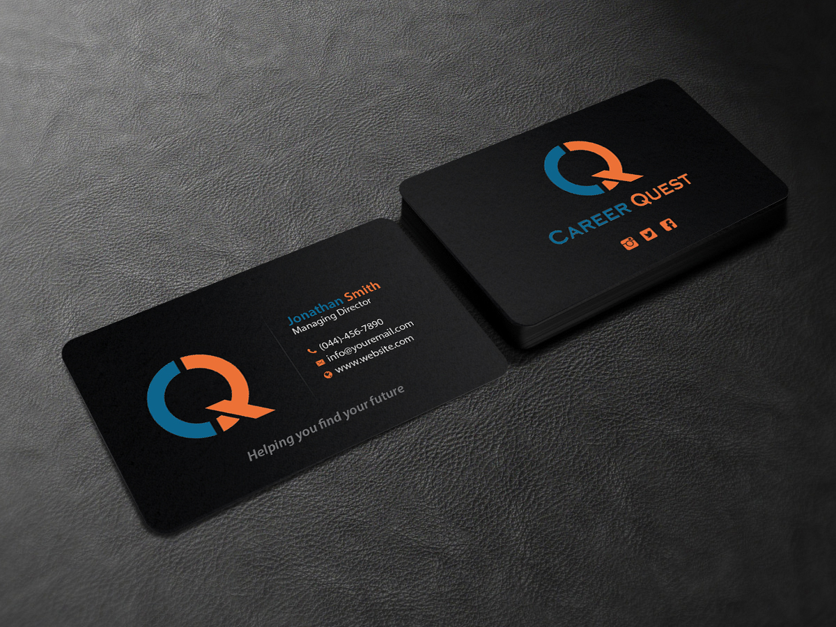 Business Card Design by Creations Box 2015 for Career Quest | Design #12499487