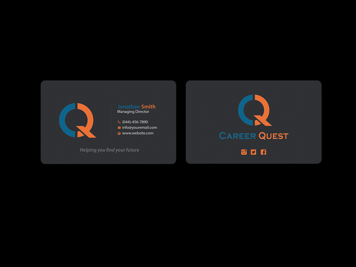 Business Card Design by Creations Box 2015 for Career Quest | Design #12499488