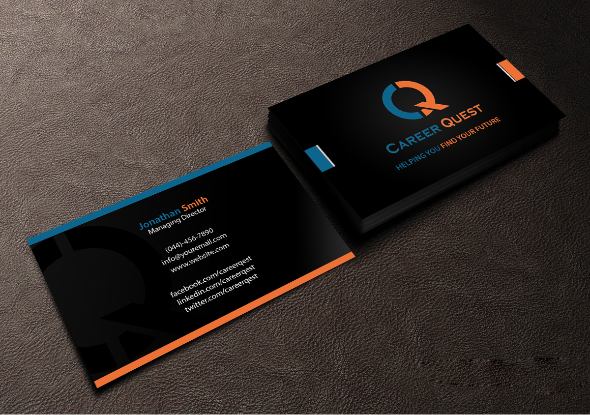 Business Card Design by Creations Box 2015 for Career Quest | Design #12499490