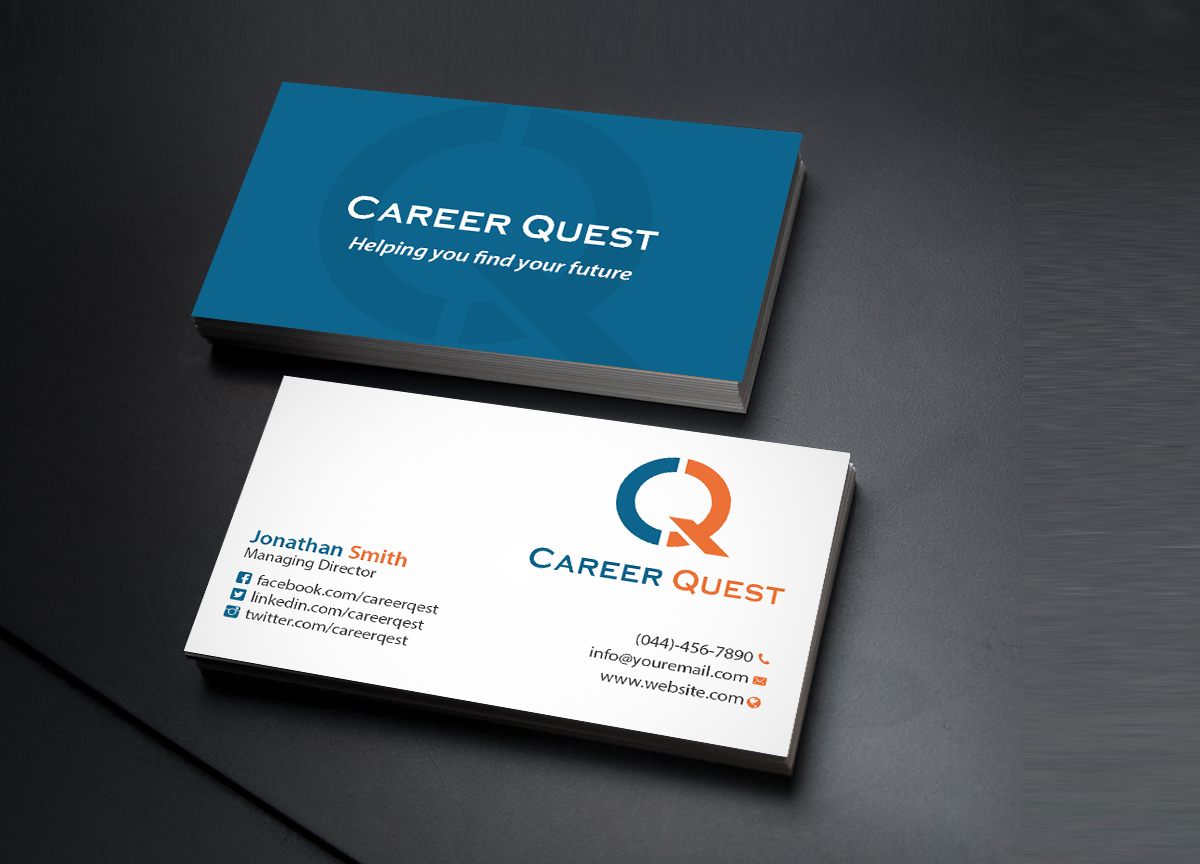 Business Card Design by Creations Box 2015 for Career Quest | Design #12499492