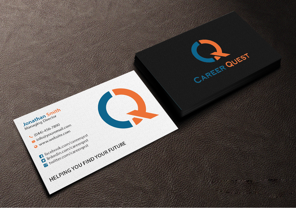 Business Card Design by Creations Box 2015 for Career Quest | Design #12499496