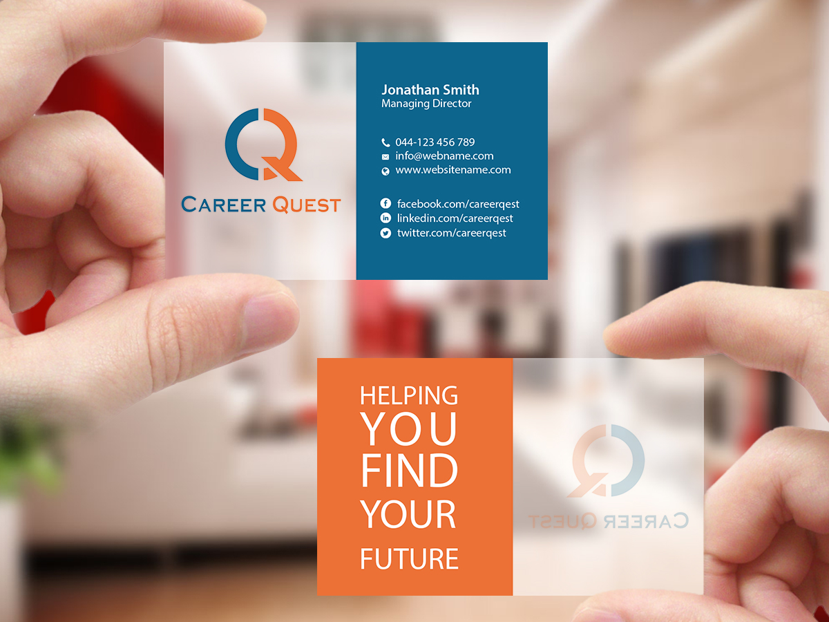 Business Card Design by Creations Box 2015 for Career Quest | Design #12499498
