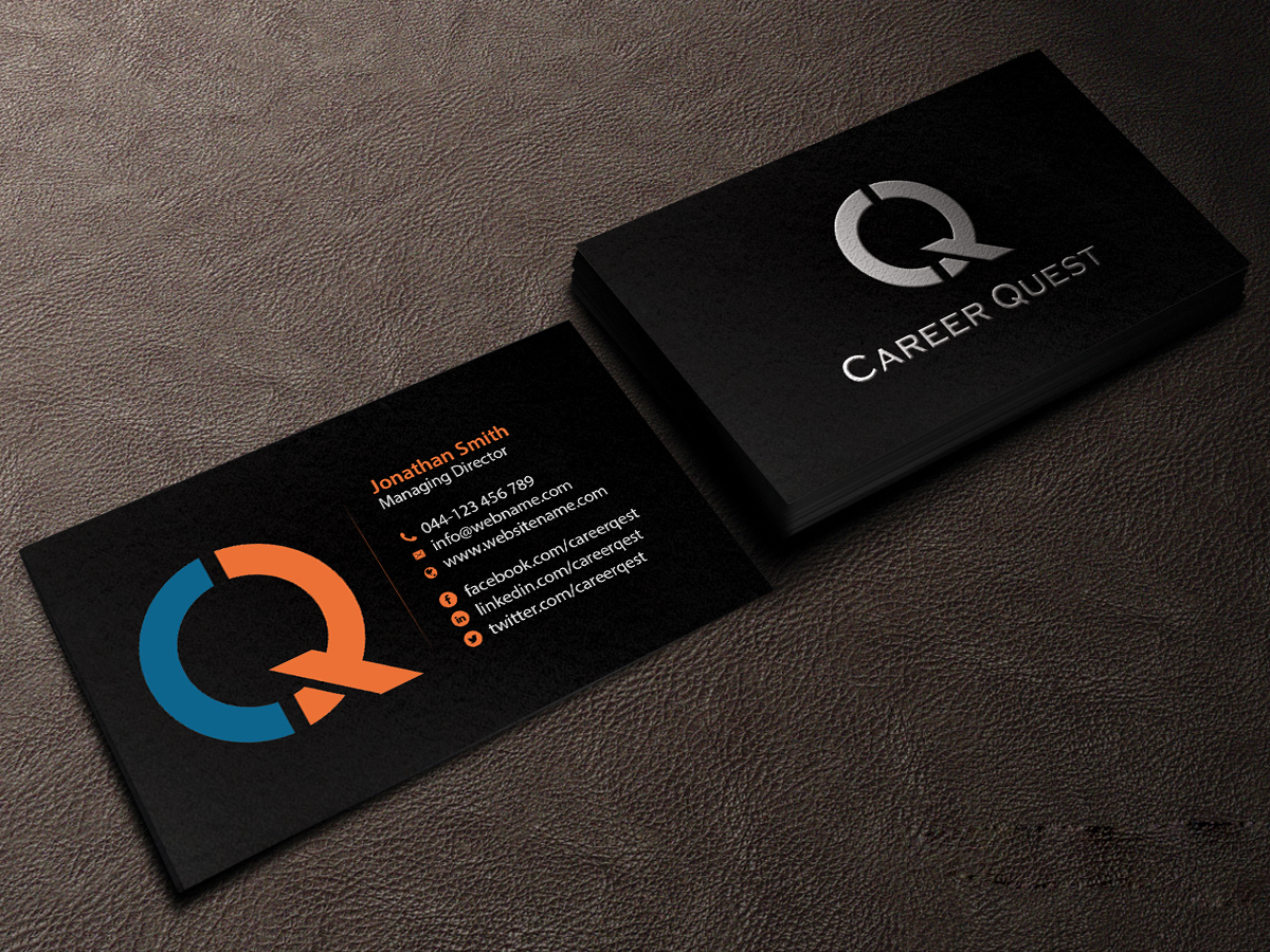Business Card Design by Creations Box 2015 for Career Quest | Design #12499499