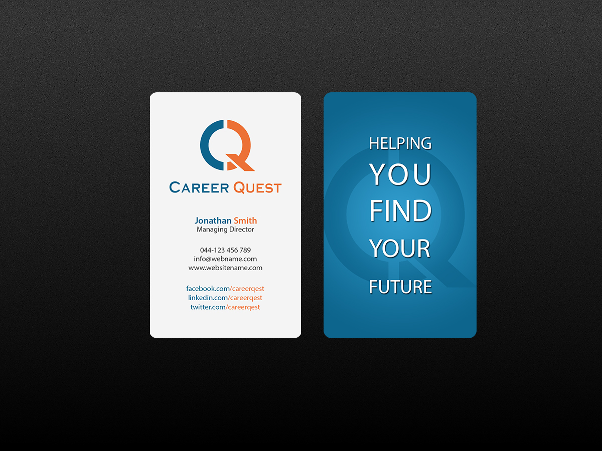 Visitenkarten-Design von Creations Box 2015 für Career Quest | Design #12499504