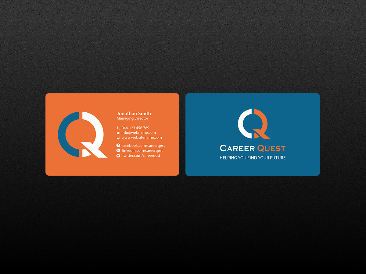 Design de Carte de Visite par Creations Box 2015 pour Career Quest | Design #12499506