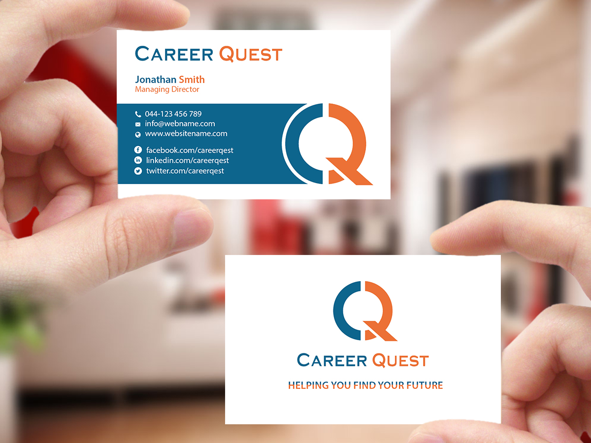 Business Card Design by Creations Box 2015 for Career Quest | Design #12499508