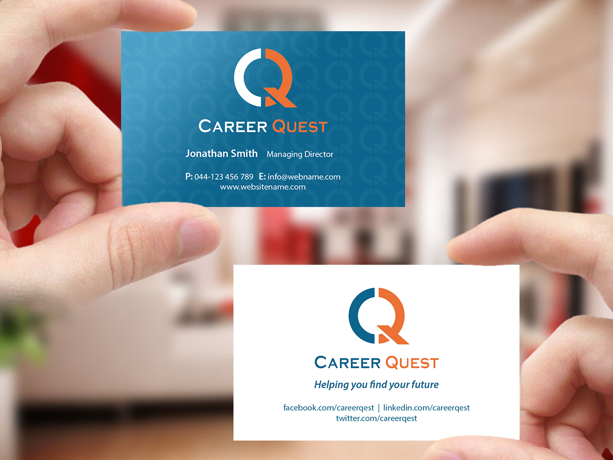 Business Card Design by Creations Box 2015 for Career Quest | Design #12499510